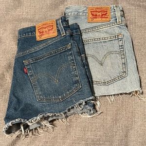 Two pairs of Levis 501 shorts